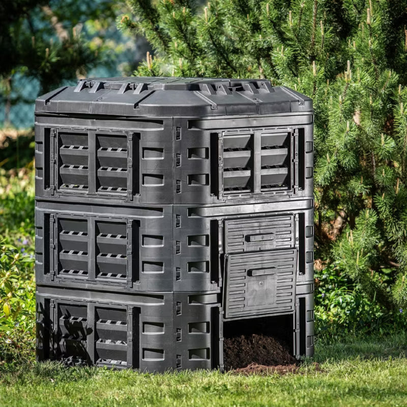Havekompostbeholder Modulopbygget 860 Liter Sort