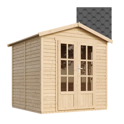 Havekontor Træ M351FBH351FBBLACK 233x222 cm 4 m² med Gulv