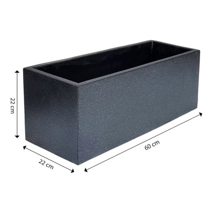 Havekrukke Betoneffekt 60x22 cm Mørkegrå