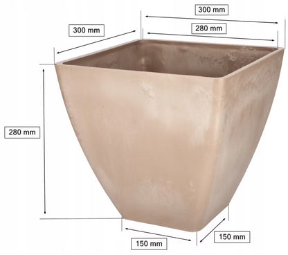 Havekrukke Komposit 28 cm Beige