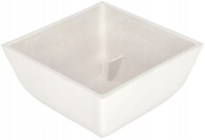 Havekrukke Komposit Frostsikker 25x25 cm Hvid