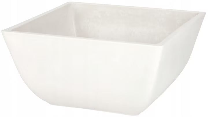 Havekrukke Komposit Frostsikker 25x25 cm Hvid