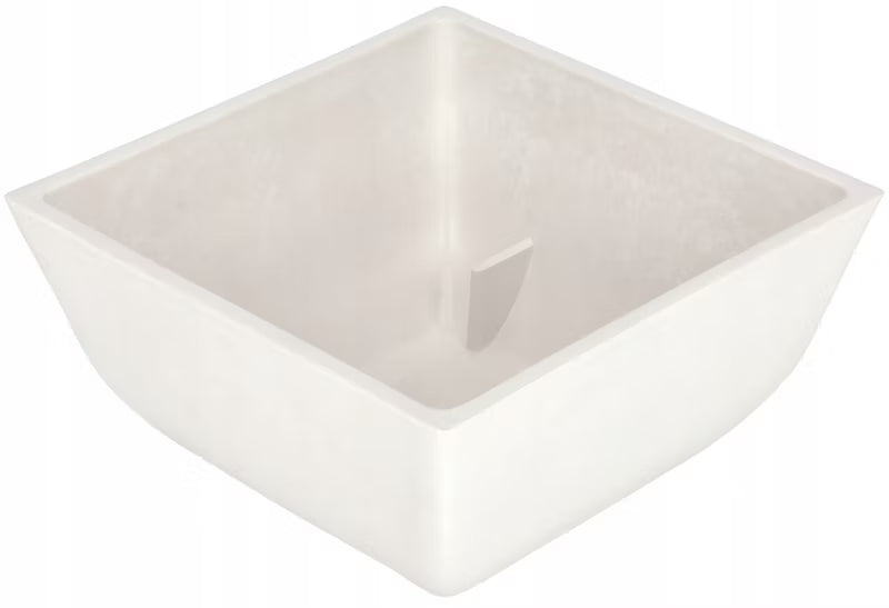 Havekrukke Komposit Frostsikker 25x25 cm Hvid