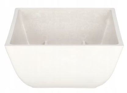 Havekrukke Komposit Frostsikker 25x25 cm Hvid