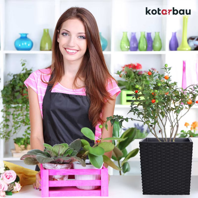 Havekrukke Rattan 22x22 cm Umbra med Indsats