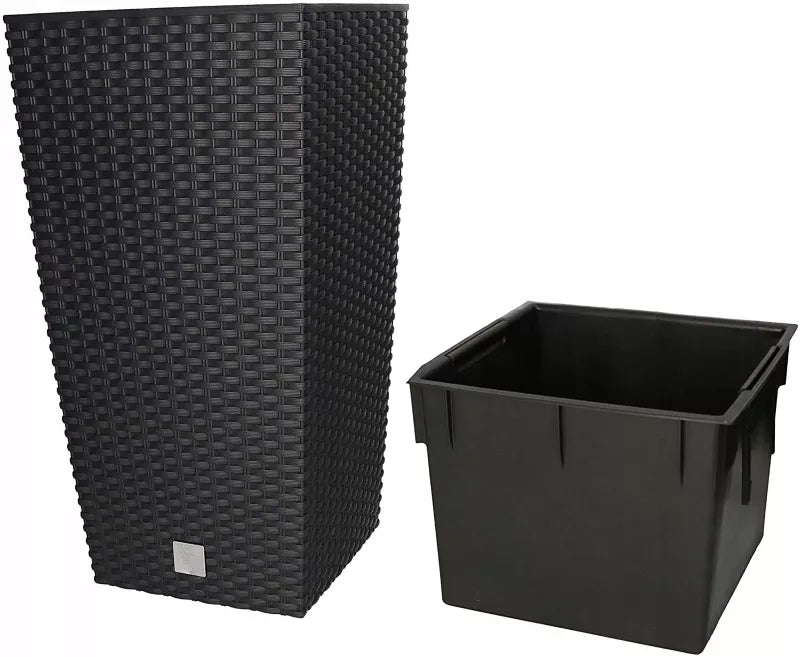 Havekrukke Rattan 29x29 cm Antracit med Indsats