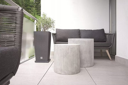 Havekrukke Rattan 29x29 cm Antracit med Indsats