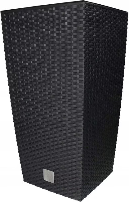 Havekrukke Rattan 29x29 cm Antracit med Indsats