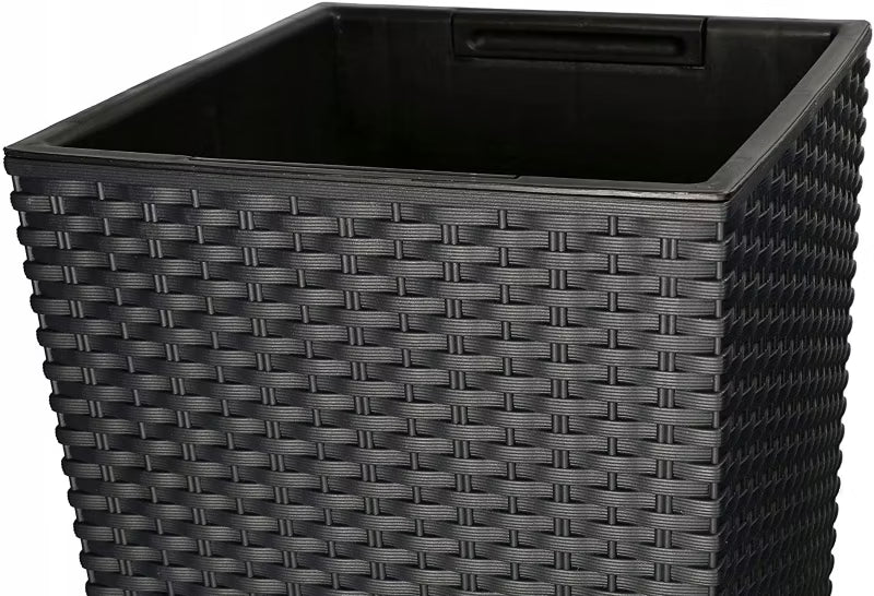 Havekrukke Rattan 29x29 cm Antracit med Indsats