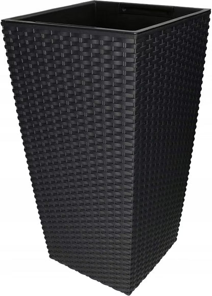 Havekrukke Rattan 29x29 cm Antracit med Indsats