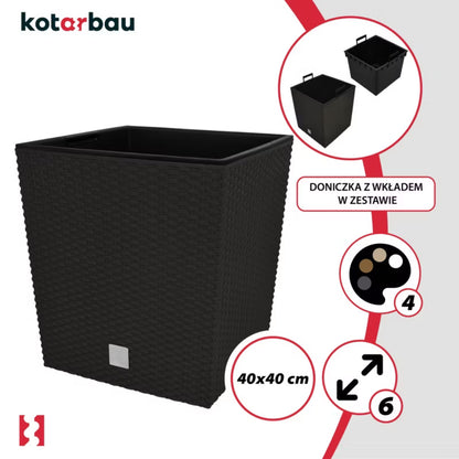Havekrukke Rattan 40x40 cm Umbra 2 Stk.