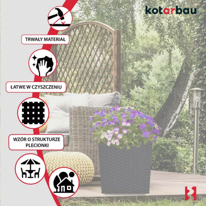 Havekrukke Rattan 40x40 cm Umbra 2 Stk.