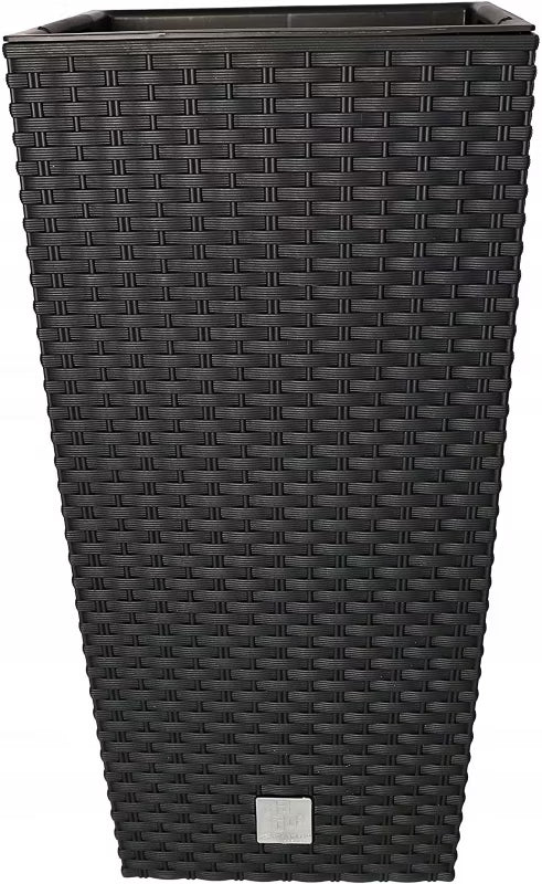 Havekrukke Rattan med Indsats 24x24 cm Antracit