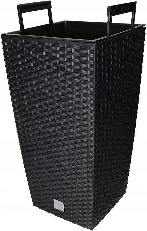 Havekrukke Rattan med Indsats 24x24 cm Antracit
