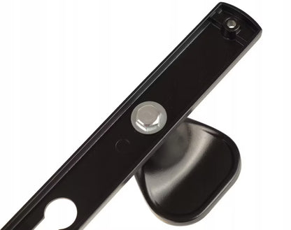 Havelågegreb Diana 72 mm Sort Aluminium