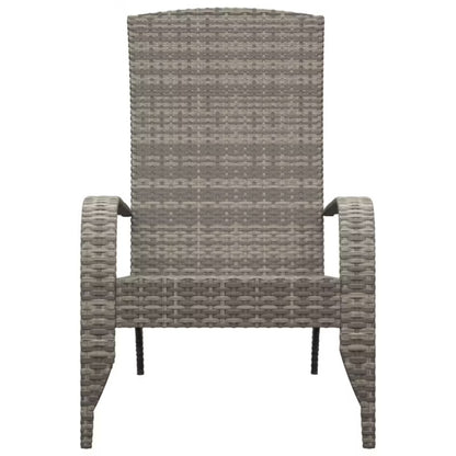 Havelænestol Polyrattan 59x76x94 cm Grå