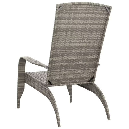 Havelænestol Polyrattan 59x76x94 cm Grå