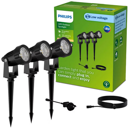 Havelampe Caper LED 1,5W 2700K Sort 3 Stk