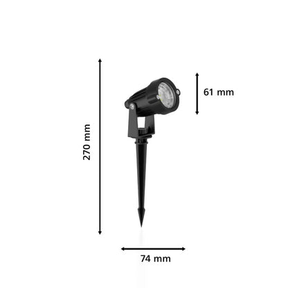 Havelampe Caper LED 1,5W 2700K Sort 3 Stk