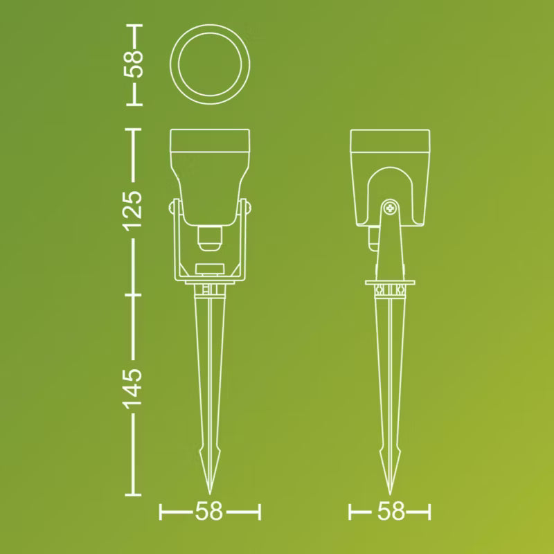 Havelampe LED Reuel 1,5W 2700K Sort 3 Stk.