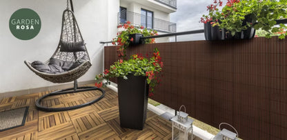 Havemåtte PVC 140x500 cm Brun