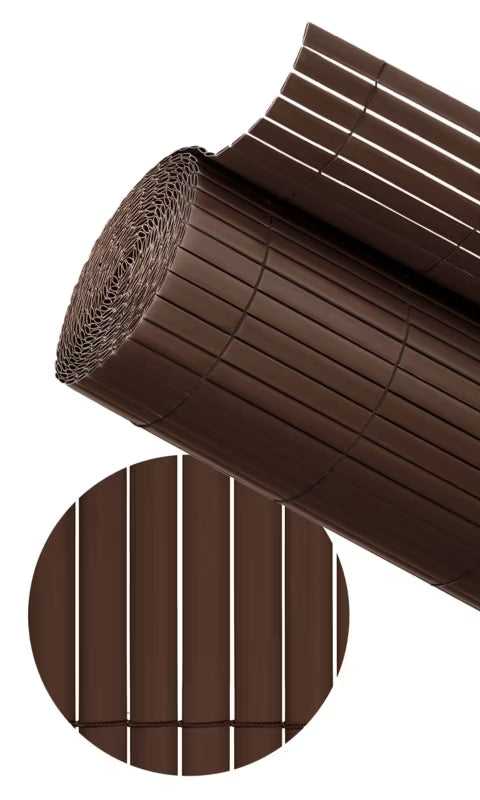 Havemåtte PVC 140x500 cm Brun