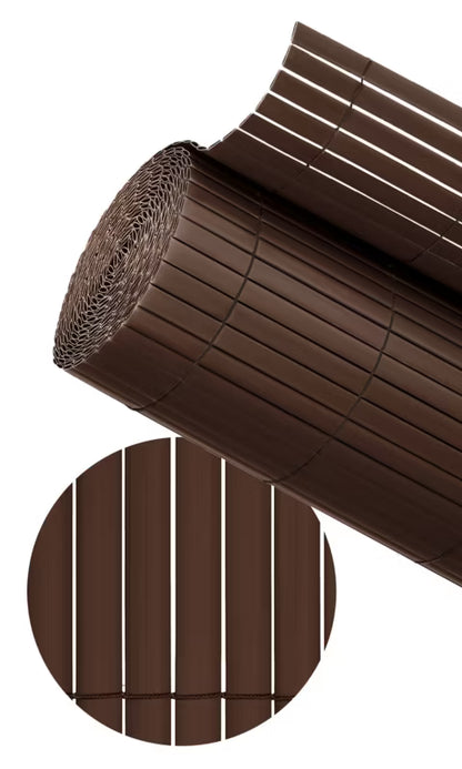Havemåtte PVC 140x500 cm Brun
