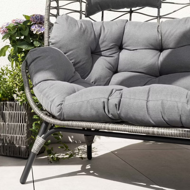 Havemøbel Dobbelt Havesofa Arce 132x80x144 cm Grå