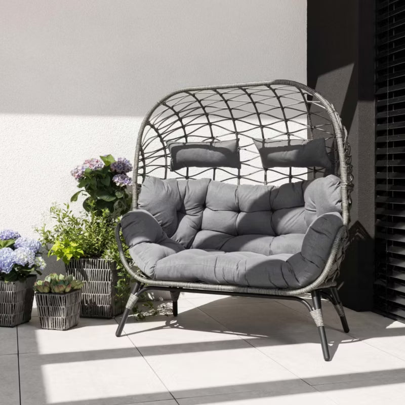 Havemøbel Dobbelt Havesofa Arce 132x80x144 cm Grå