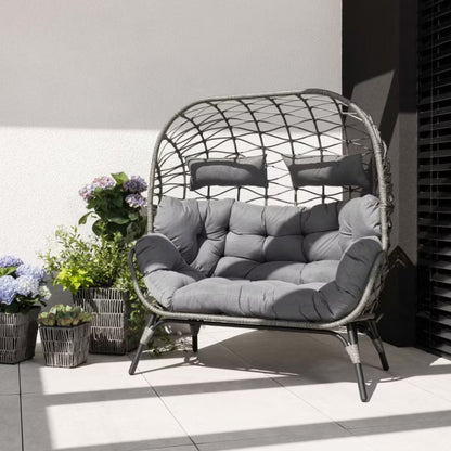 Havemøbel Dobbelt Havesofa Arce 132x80x144 cm Grå
