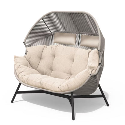 Havemøbel Dobbelt Lænestol Hola 146x100x142 cm Beige