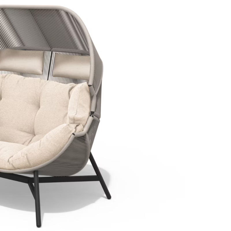 Havemøbel Dobbelt Lænestol Hola 146x100x142 cm Beige
