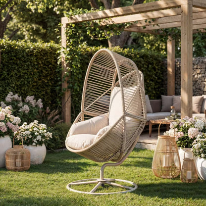 Havemøbel Drejestol Vico 91x87x147 cm Beige