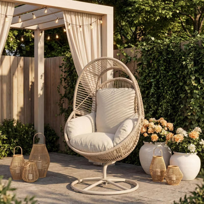 Havemøbel Drejestol Vico 91x87x147 cm Beige