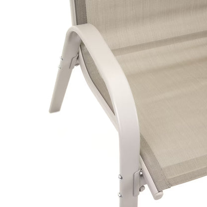 Havemøbelsæt 4 Dele med Sofa Stol og Bord Beige