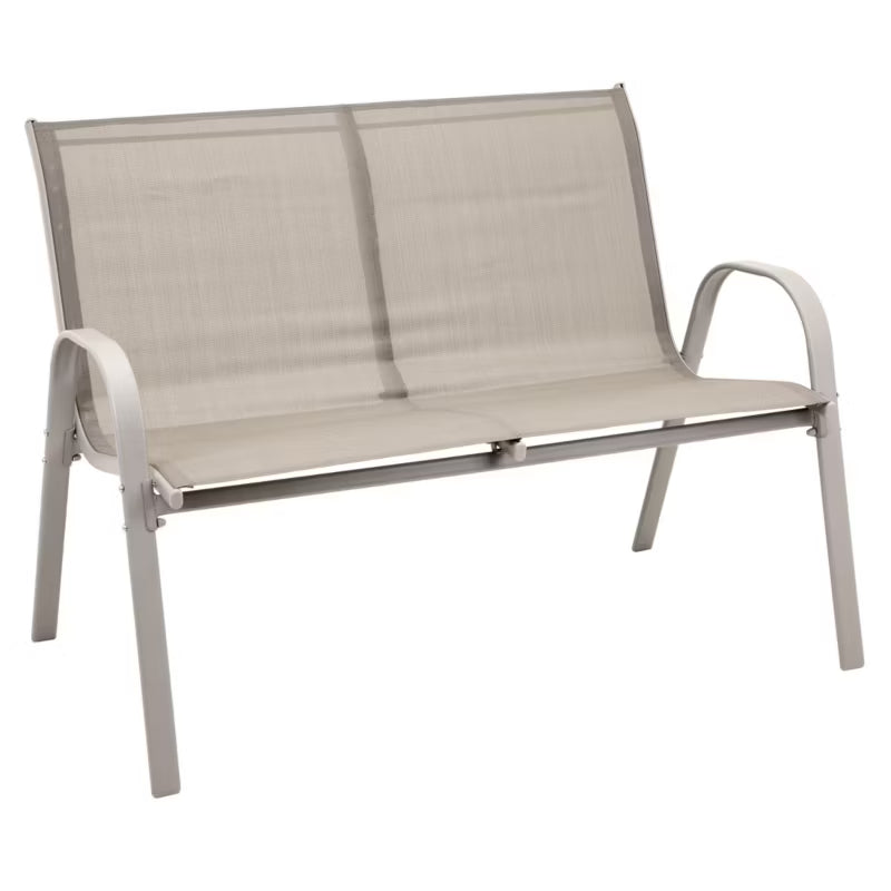 Havemøbelsæt 4 Dele med Sofa Stol og Bord Beige