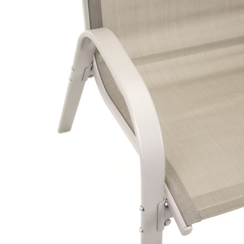 Havemøbelsæt 4 Dele med Sofa Stol og Bord Beige