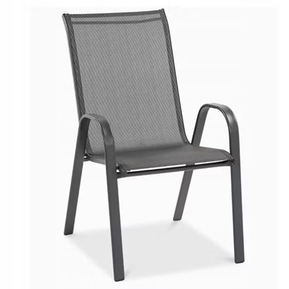 Havemøbelsæt Bologna 150x90 cm Grå med 6 Stole