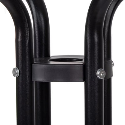 Havemøbelsæt Bord Ø60 cm og 4 Stole Sort