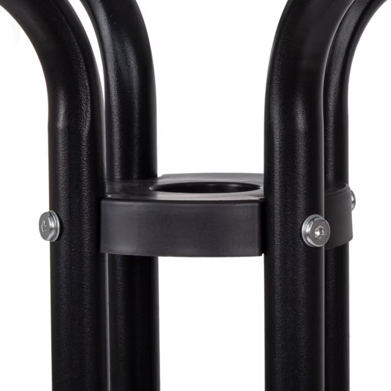 Havemøbelsæt Bord Ø60 cm og 4 Stole Sort