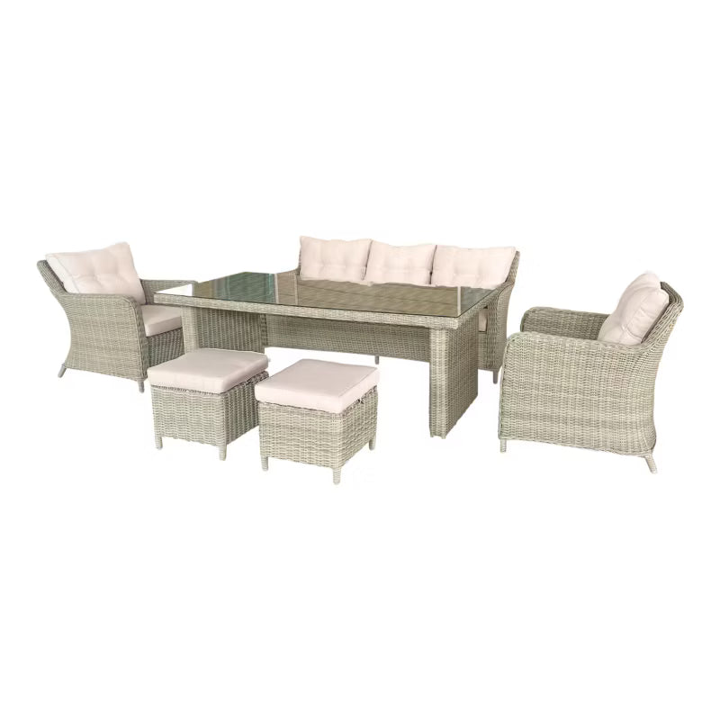 Havemøbelsæt Cippertone 7 Personer Beige