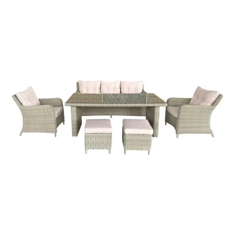 Havemøbelsæt Cippertone 7 Personer Beige