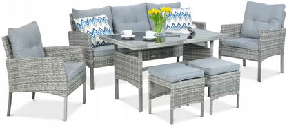 Havemøbelsæt Cortina 120x70 cm Polyrattan