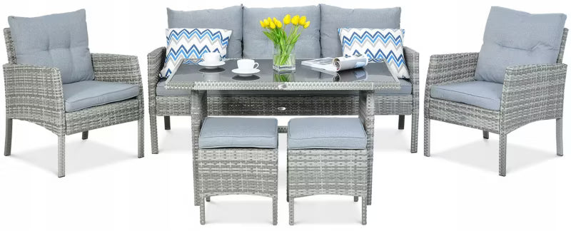 Havemøbelsæt Cortina 120x70 cm Polyrattan