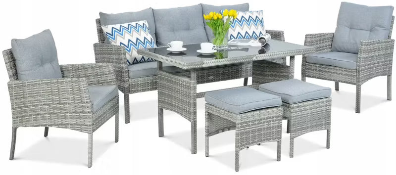 Havemøbelsæt Cortina 120x70 cm Polyrattan