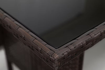 Havemøbelsæt Marsylia Big Brun med Grå Hynder
