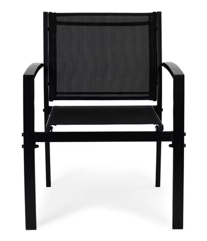 Havemøbelsæt 90x50 cm Metal med Bord Bænk og Stole