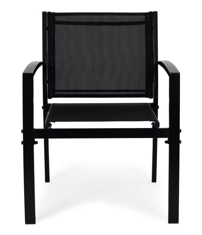 Havemøbelsæt 90x50 cm Metal med Bord Bænk og Stole