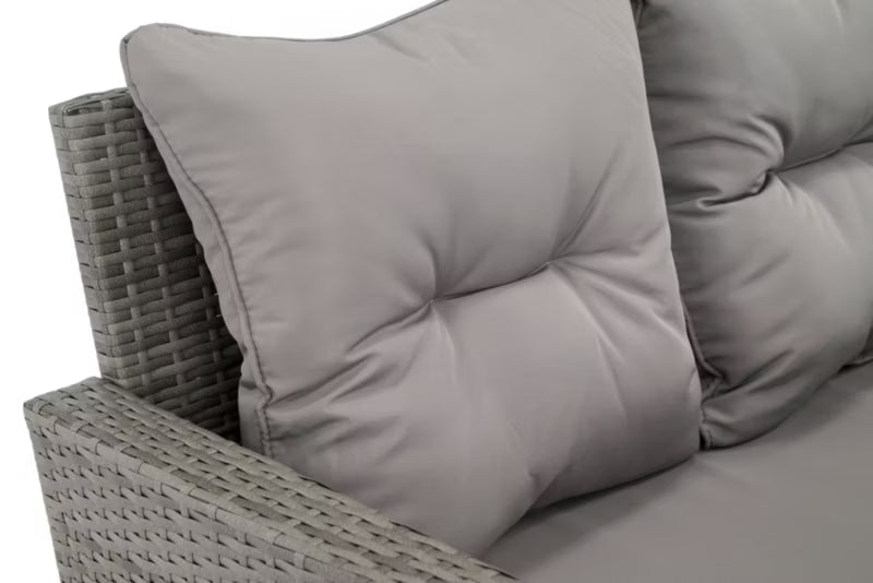 Havemøbelsæt Monako Polyrattan Grå