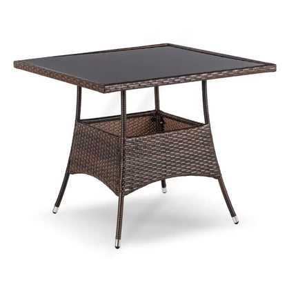Havemøbelsæt Morado Bord 90x90 cm Brun/Beige